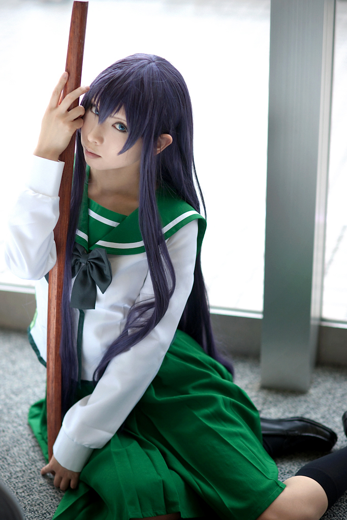 [Cosplay] 2013.04.09 游戏美女丝袜套图 Sexy Saeko Busujima